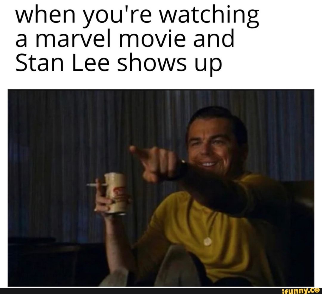 when you're watching a marvel movie and
Stan Lee shows up