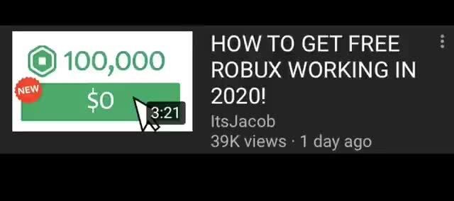 How To Get Free Robux Working 2020