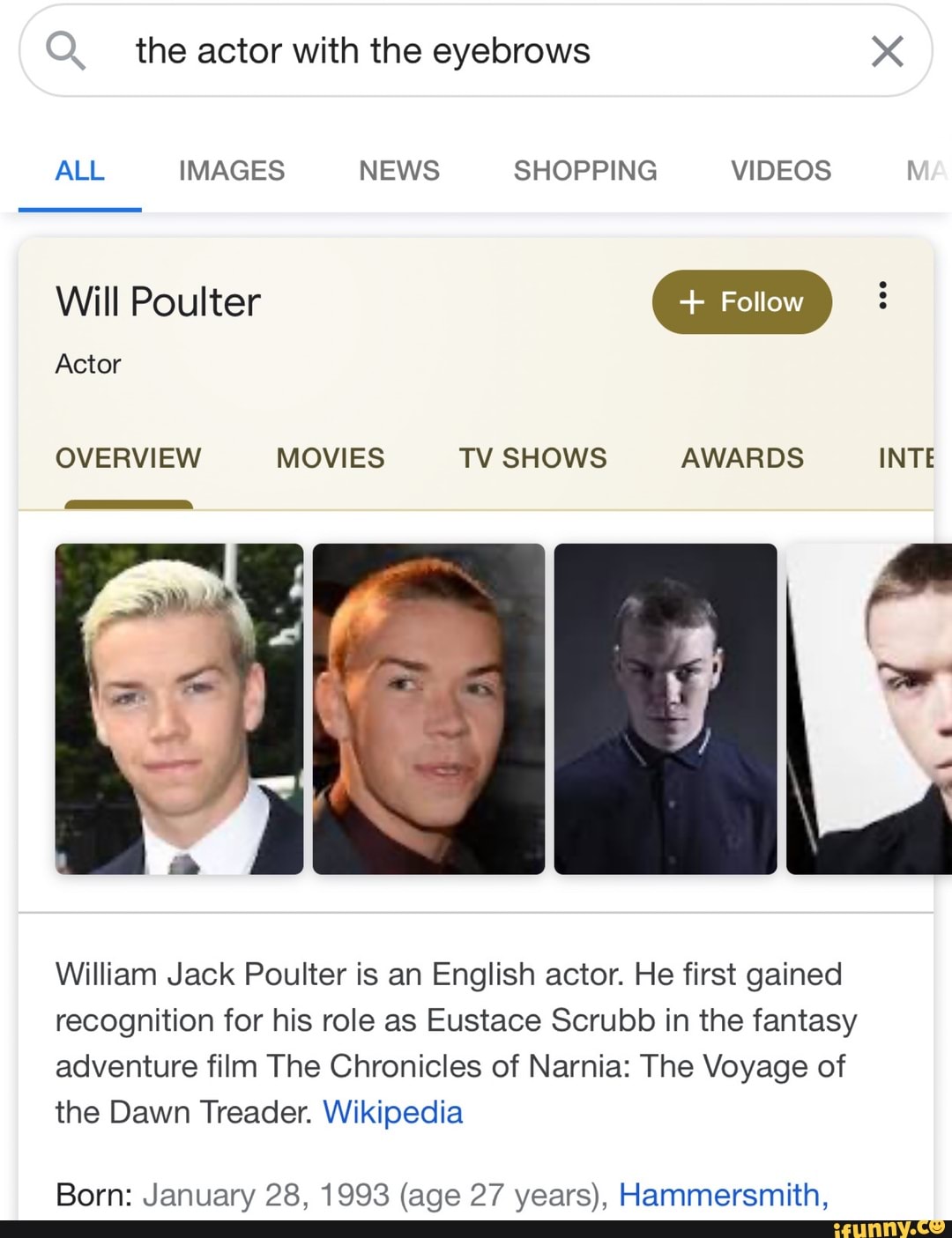 Q the actor with the eyebrows all images news shopping videos will