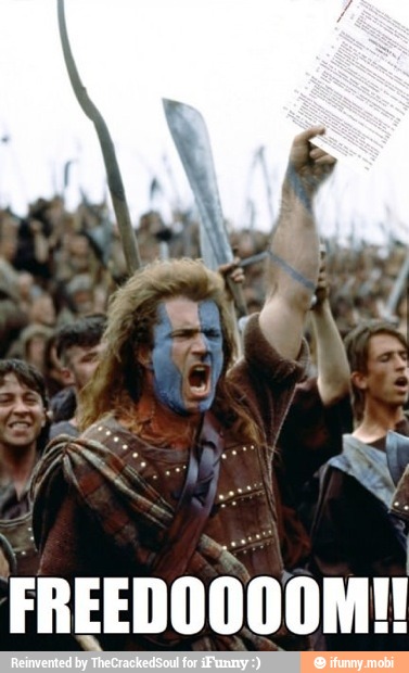 I
FREEDOOOOM!!
ON