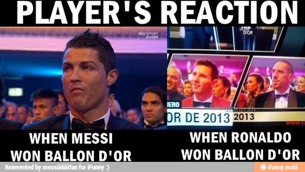 PLAYER'S REACTION
WON BALLON D'OR WON BALLON D'OR