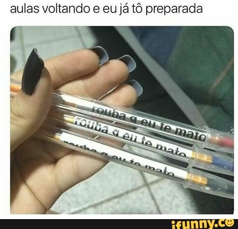 aulas voltando e eu
já tô preparada