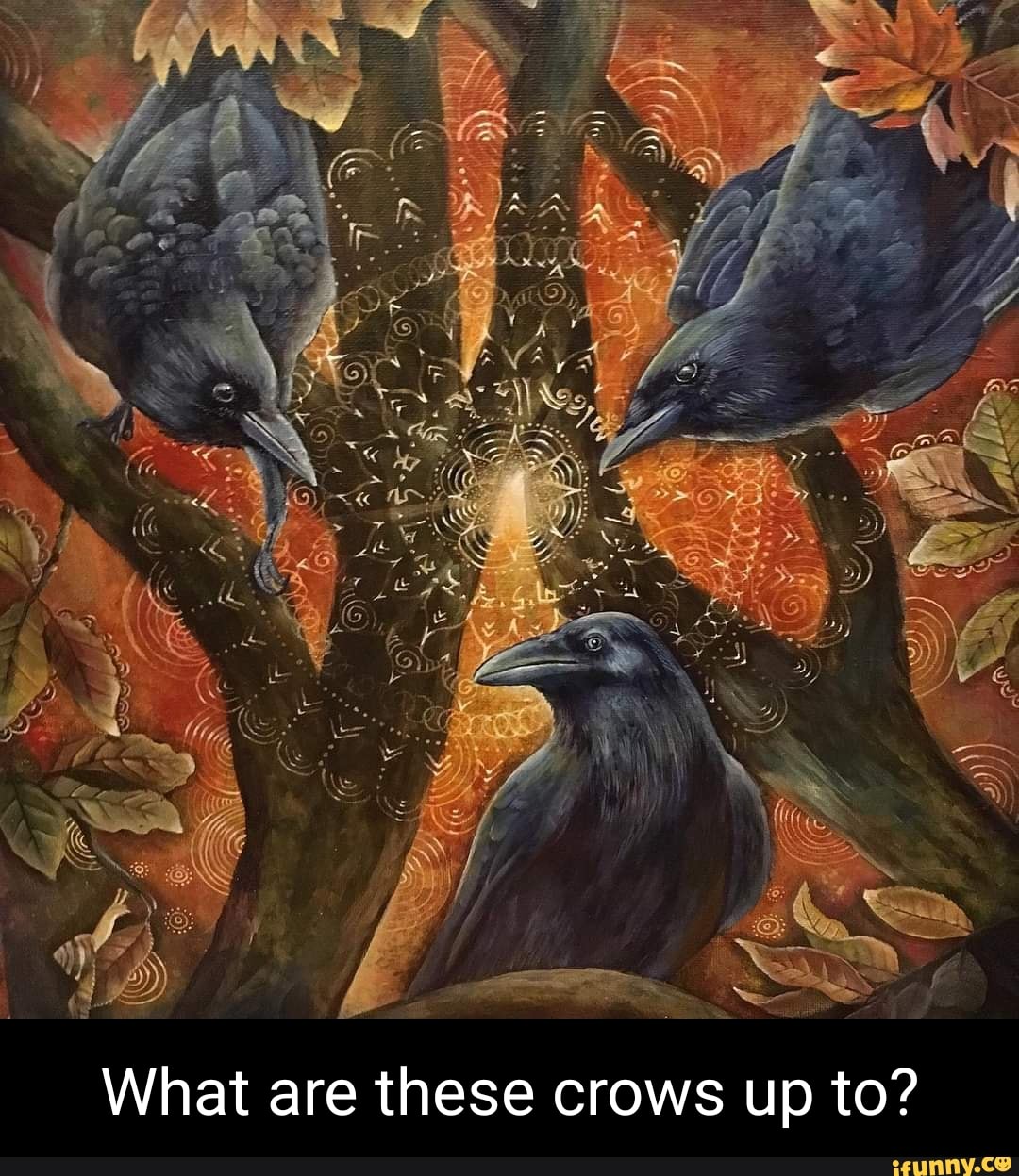 These Crows What are these crows up to? - iFunny
