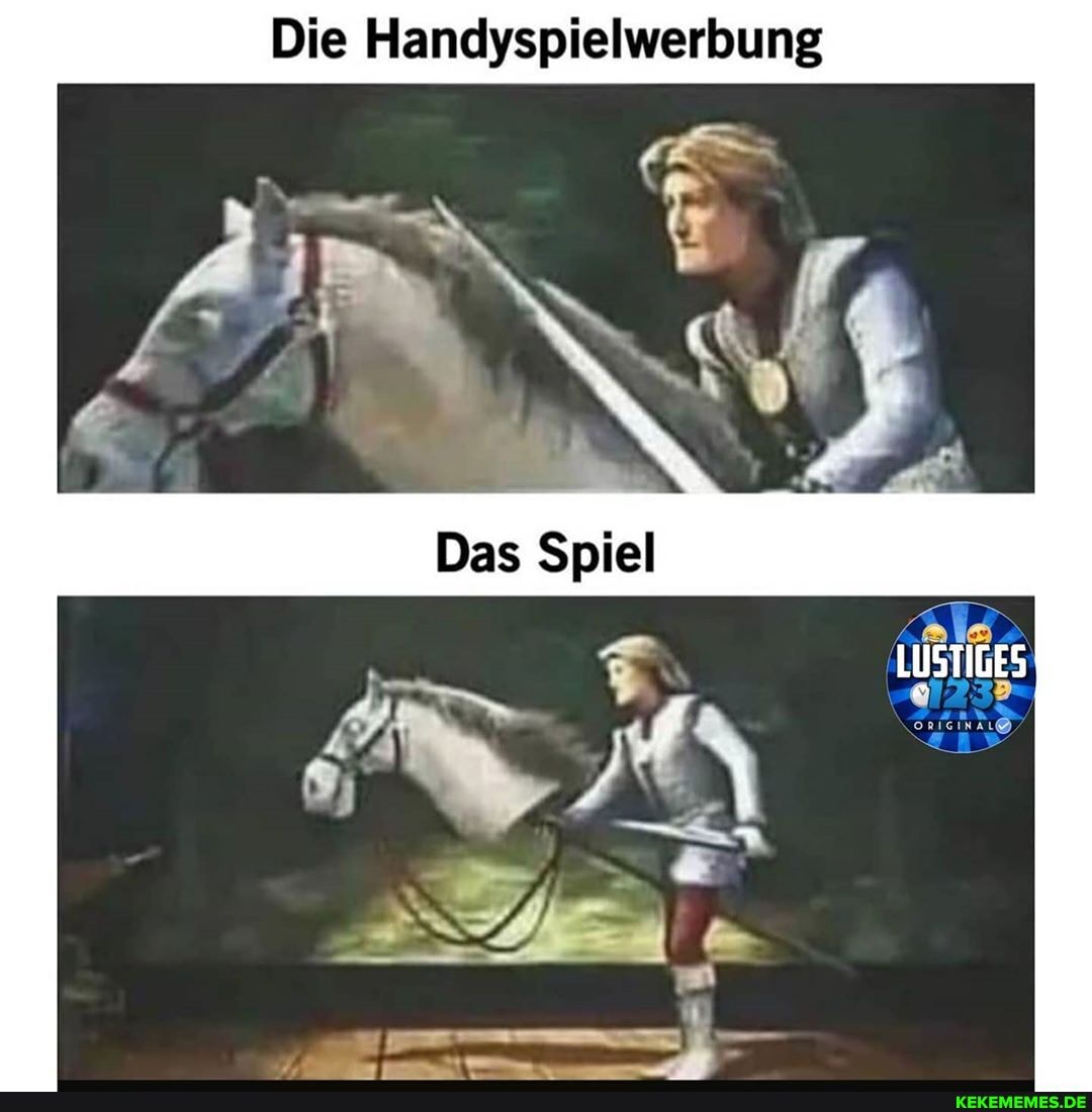 Die Handyspielwerbung
Das Spiel