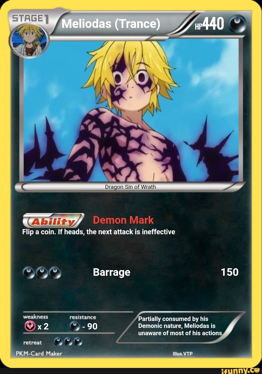 Wrathdioas (Marked) - Meliodas (Demon Mark)