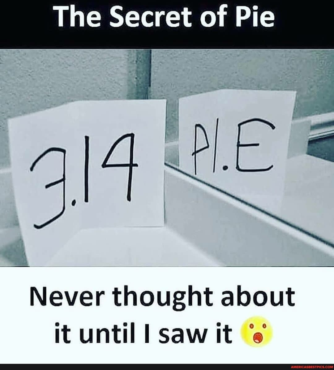 Tine Secret of Pie
Never thought about it until saw it