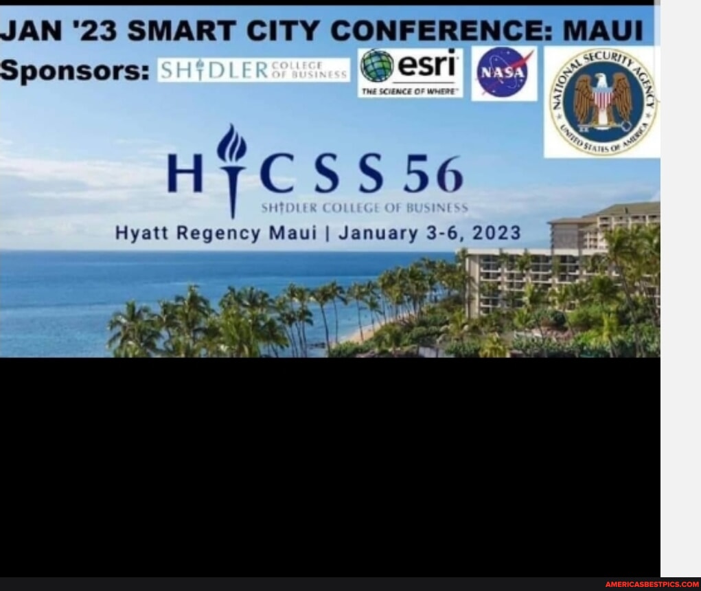 AN '23 SMART CITY CONFERENCE MAUI Sponsors esri 56 Hyatt Regency Maui
