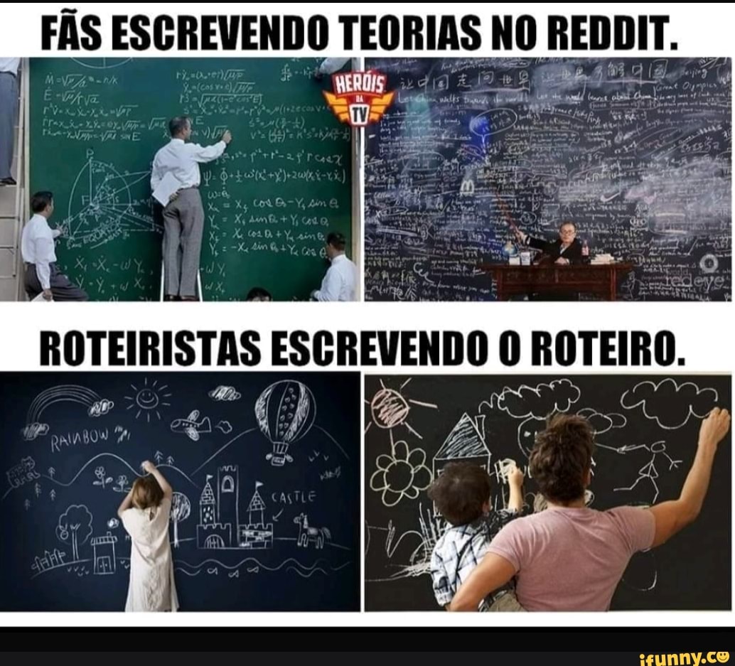 FAS ESCREVENDO TEORIAS NO REDDIT.