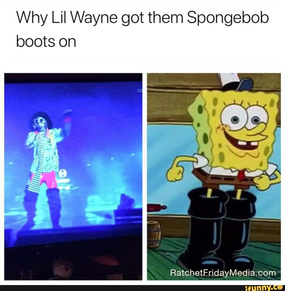 lil wayne spongebob meme