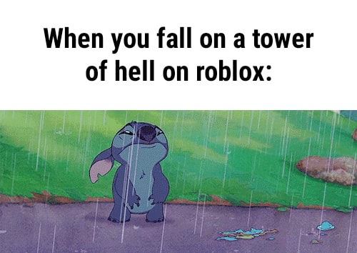 When You Fall On Tower Of Hell On Roblox - roblox hell sound