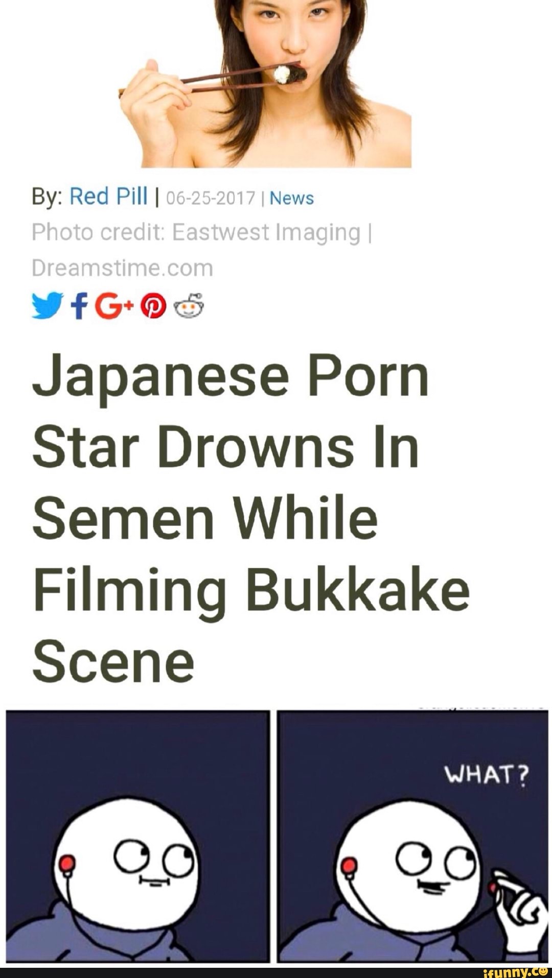 Japanese Filming - By: Red Pill I News Japanese Porn Star Drowns In Semen While ...