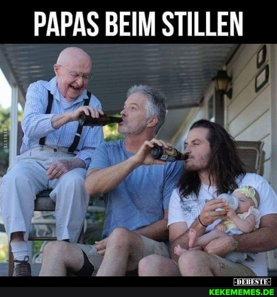 PAPAS BEIM STILLEN