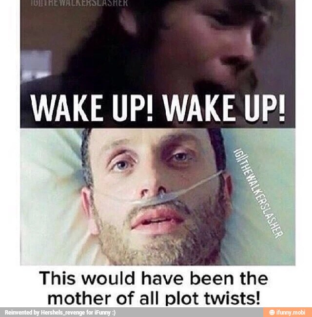 WAKE UP! WAKE UP!
Paes)
This would have been the
mother of all plot twists!