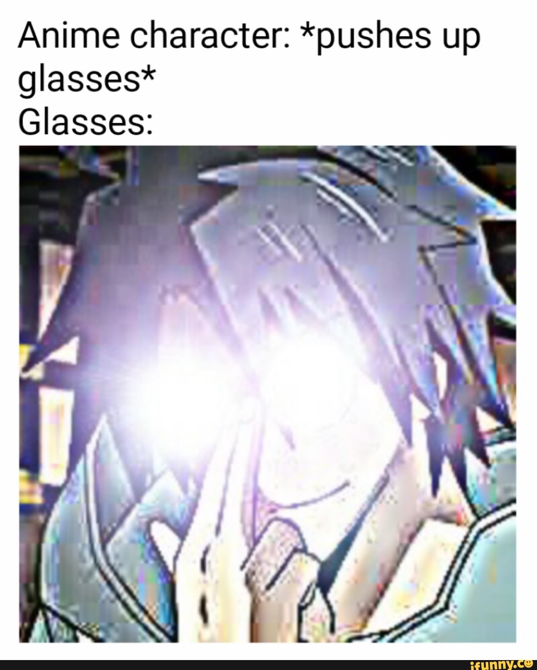 Anime Glasses Push Up Meme There May Be Spoilers We Are Sfw The Images Used In This Tumblr Blog 7996