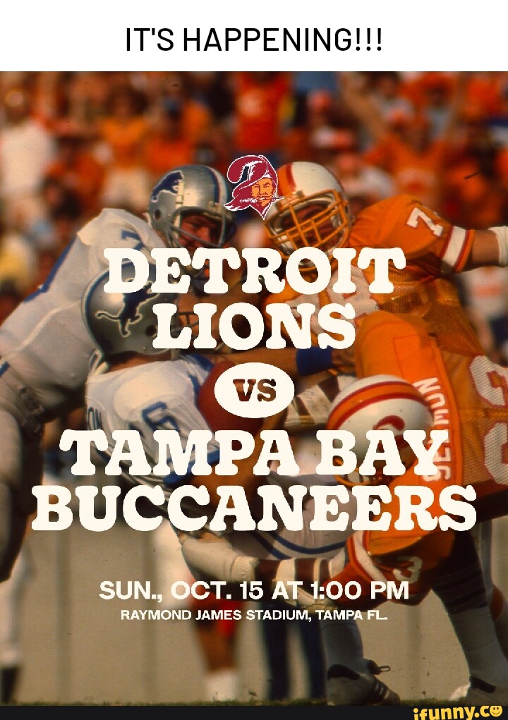 Tampa Bay Buccaneers vs. Detroit Lions Tickets Sun, Oct 15, 2023 1:00 pm at  Raymond James Stadium in Tampa, FL