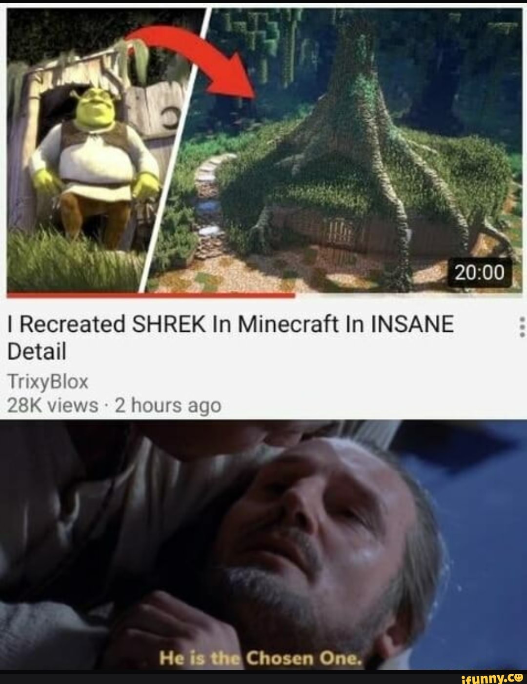 I Recreated SHREK In Minecraft In INSANE Detail TrixyBlox Views 2 Hours ...