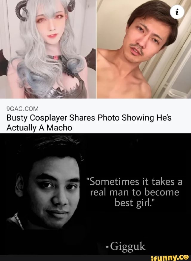 Ss Busty Cosplayer Shares Photo Showing Hes Actually A Macho Sometimes It Takes A Real Man To