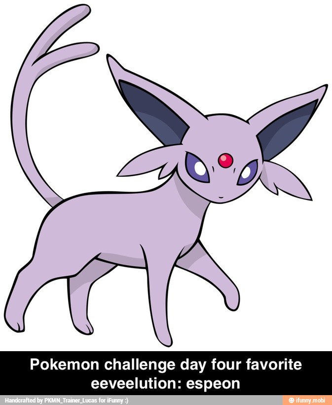 Pokemon challenge day four favorite
eeveelution: espeon - Pokemon challenge day four favorite eeveelution: espeon