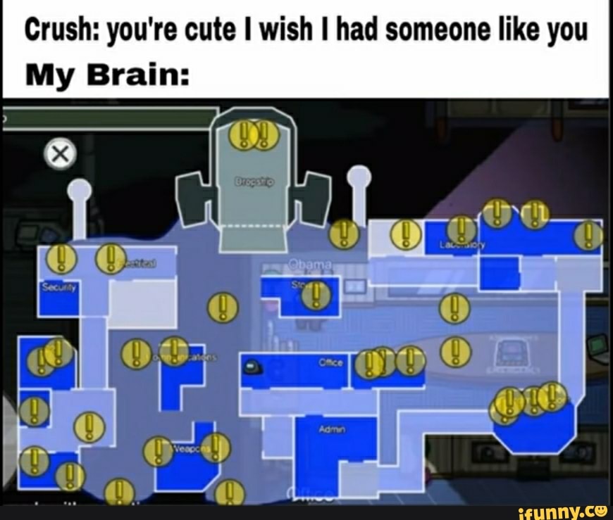 Crush: you're cute I wish I had someone like you
My Brain: