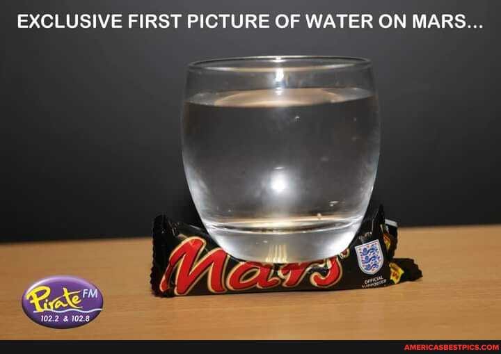 EXCLUSIVE FIRST PICTURE OF WATER ON MARS...