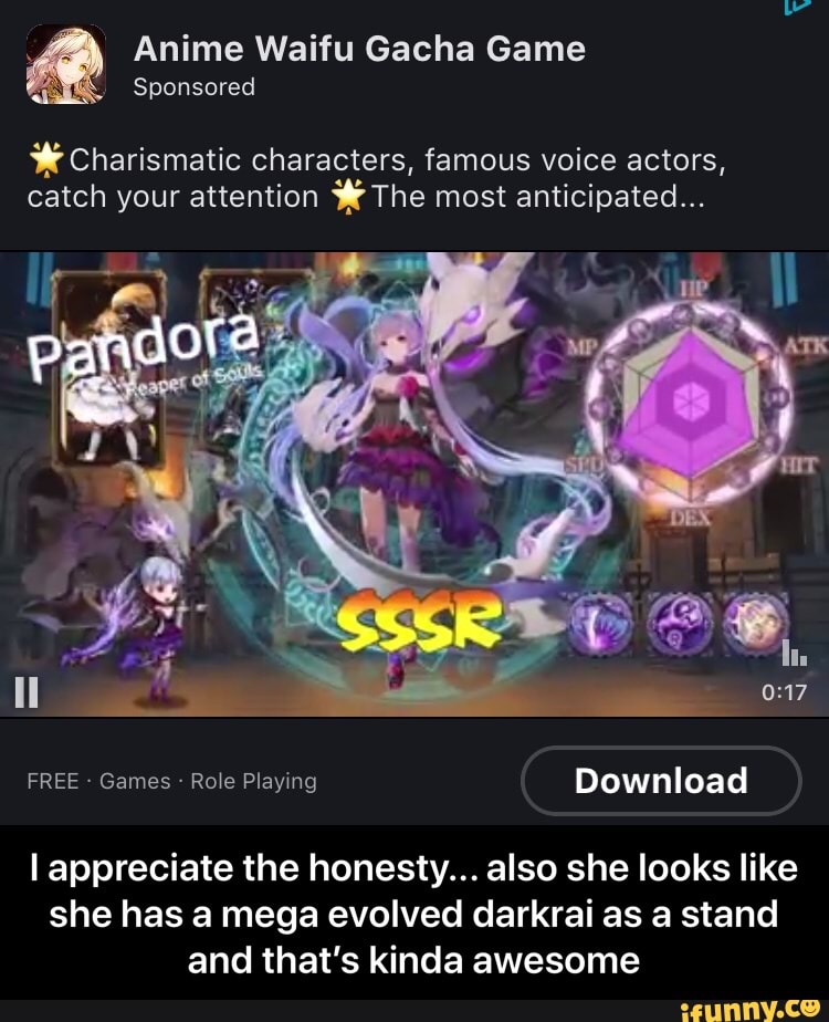 Anime Waifu Gacha Game Sponsored *Charismatíc characters, famous voice