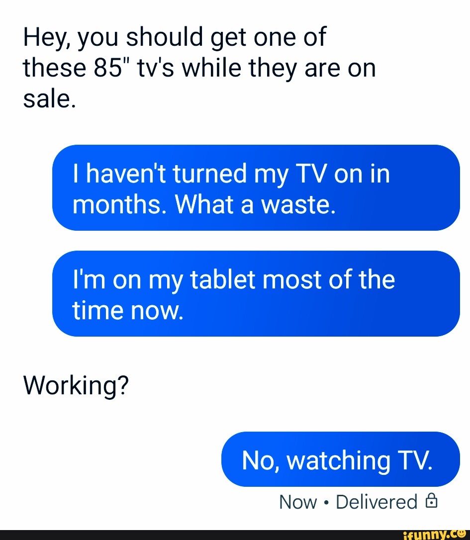 Hey, you should get one of these 85