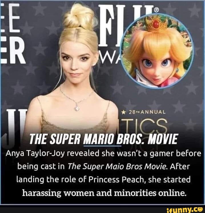 28 Annual The Super Mario Bros Movie Anya Taylor Joy Revealed She Wasnt A Gamer Before Being 8251