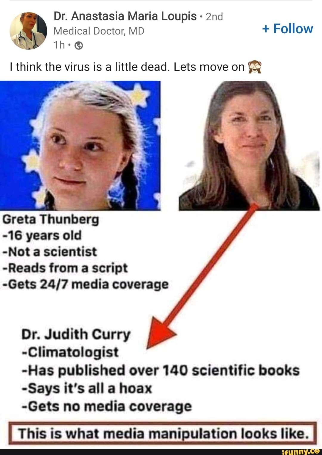 Dr. Anastasia Maria Loupis and Medical Doctor, MD + Follow I think the