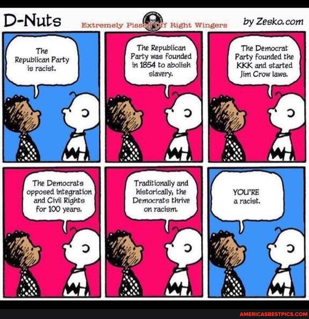mxtremely nignt wingers bY
The Democrat
Crow laws,
Traditionally and historically, the
Democrats thrive on racism.