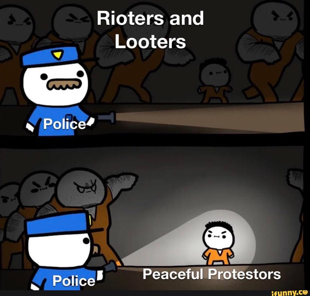 Rioters and
Looters
a
Police?
