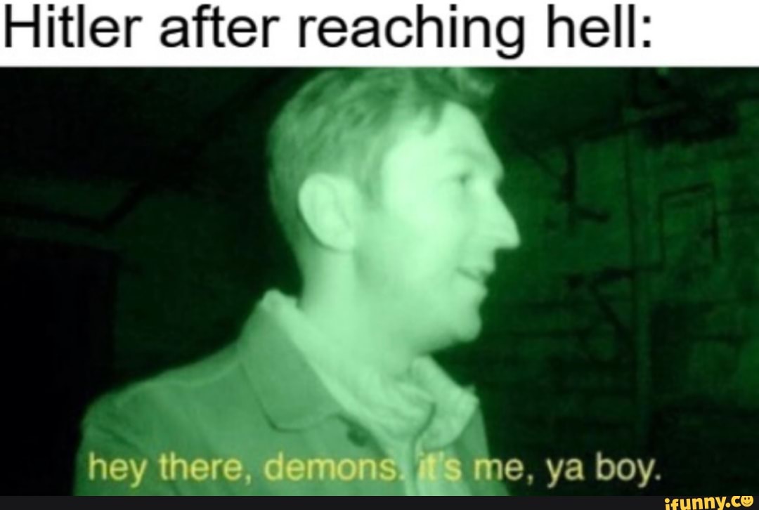 itler after reaching hell: