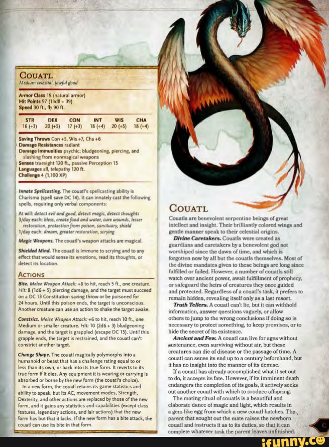 CovaTL ltl fel ood 'Armor Clas 19 (natural armor) Hit Points 97 (1348