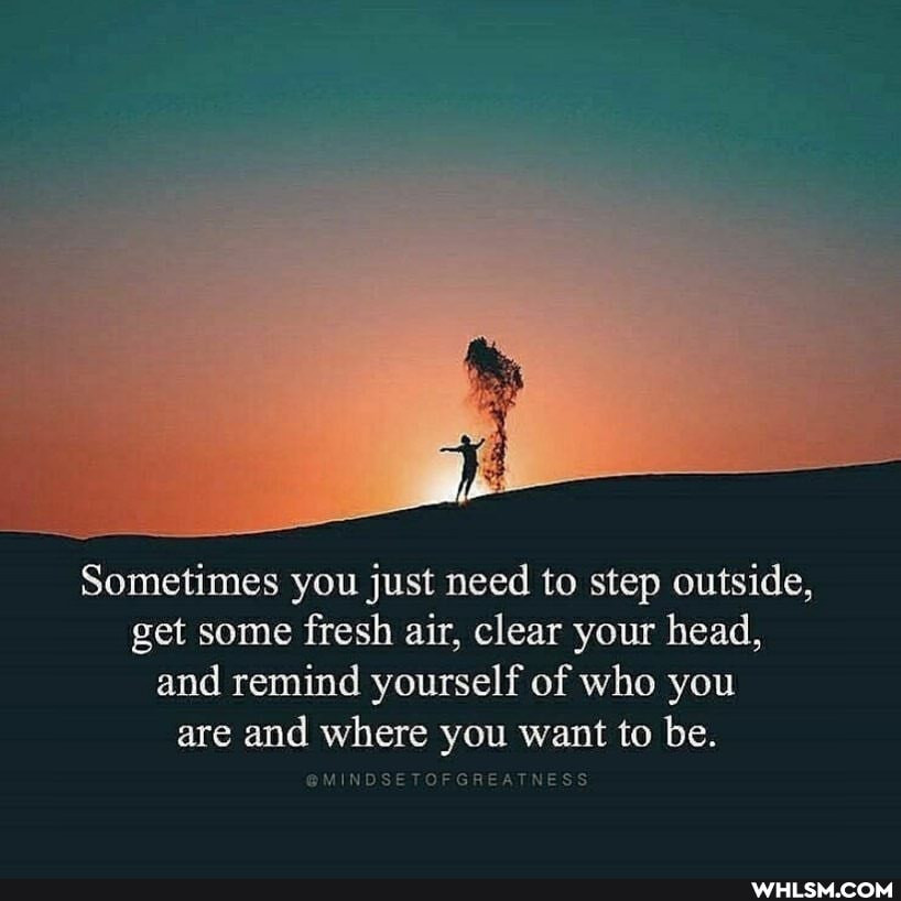 Sometimes you just need to step outside, get some fresh air, clear your head, and remind yourself of who you are and where you want to be.
SETOF GREATNESS