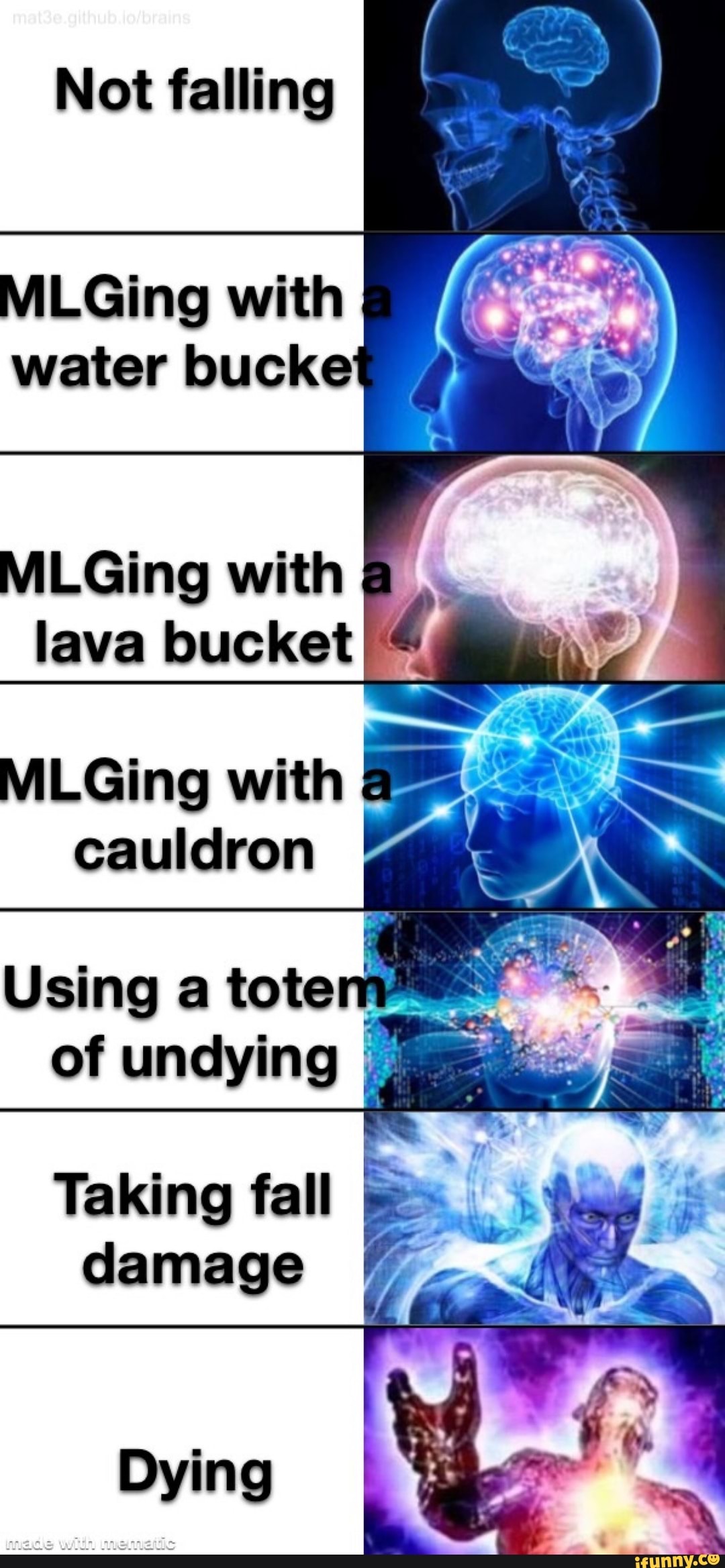 Not falling
MLGing with
water bucke
MLGing with
MLGing with
EA
Using a tote
of undying I,
é
damage