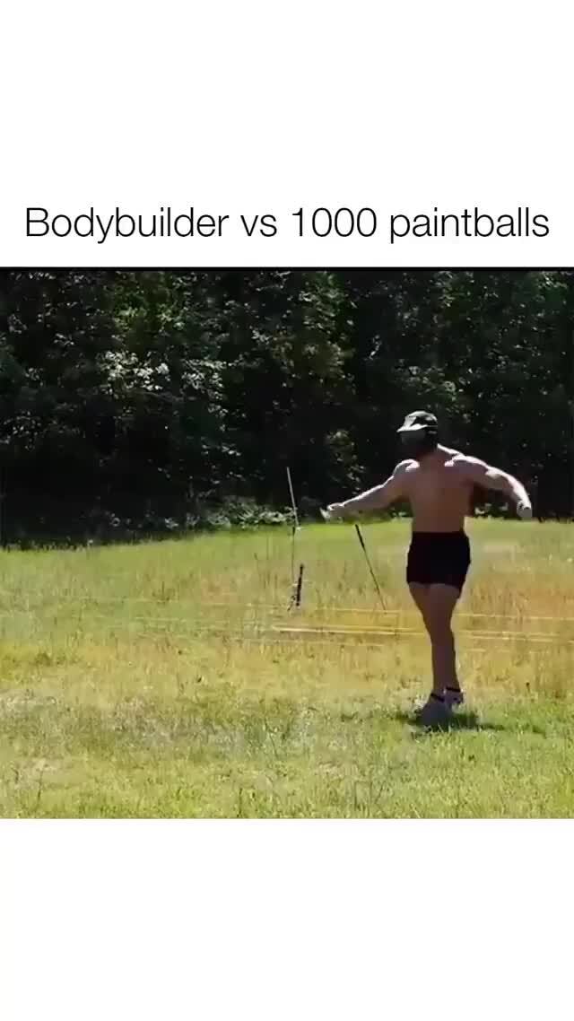 Bodybuilder Vs 1000 Paintballs Bodybuilder Vs 1000 Paintballs