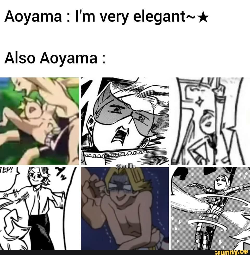 Aoyama: I'm very elegant~*
Also Aoyama: