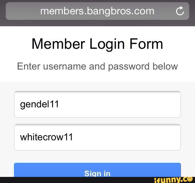 Members bangbros C Member Login Form Enter Username And Password 