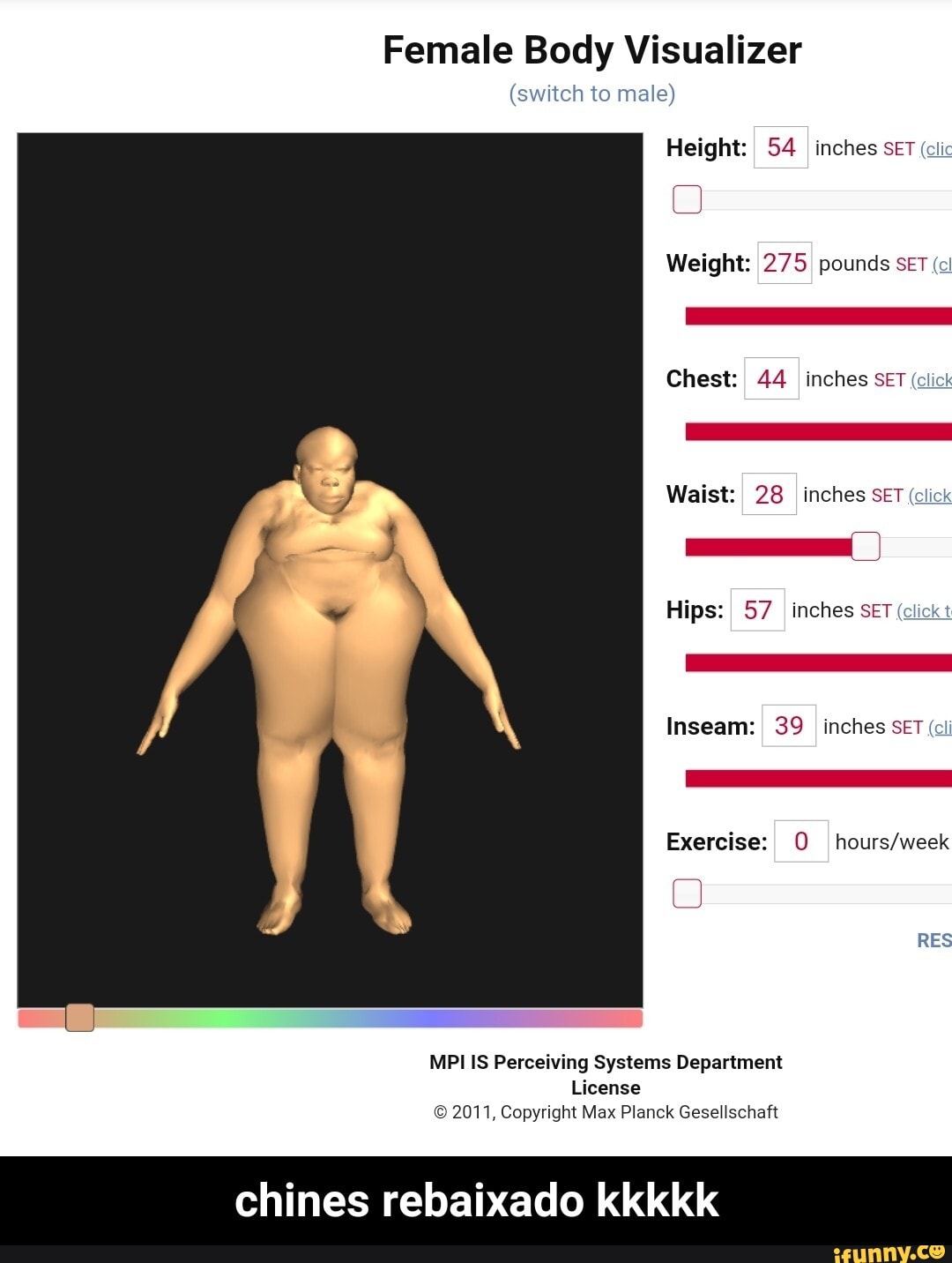 Extra THICC  Body Visualizer  Know Your Meme