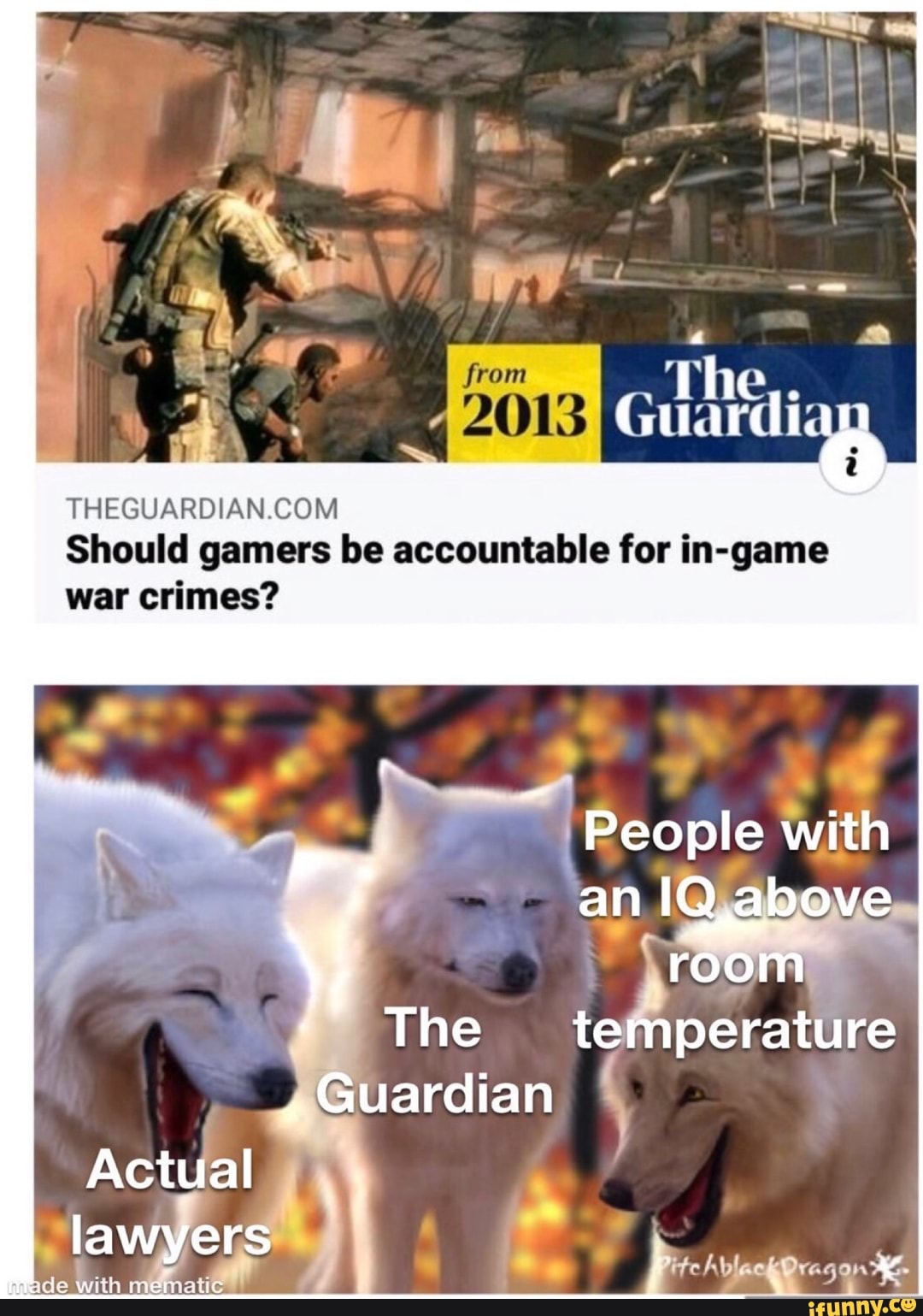 THEGUARDIAN.COM
Should gamers be accountable for in-game
war crimes?