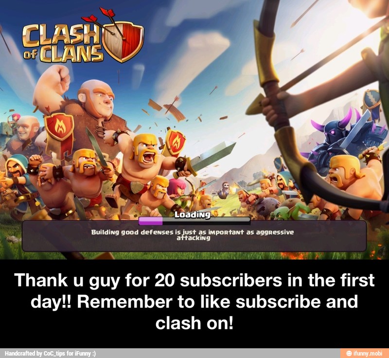 Thank u guy for 20 subscribers in the first
day!! Remember to like subscribe and
clash on! - Thank u guy for 20 subscribers in the first day!! Remember to like subscribe and clash on!