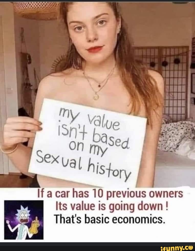 ba
hist
If a car has 10 previous owners
Its value is going down
That's basic economics.