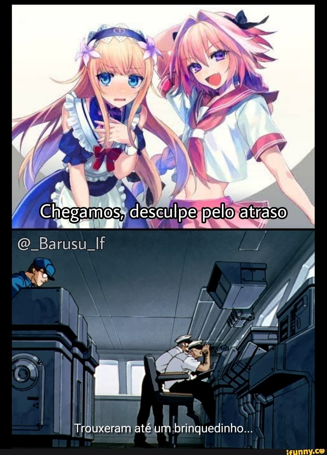 Trouxeram até um brinquedinho...