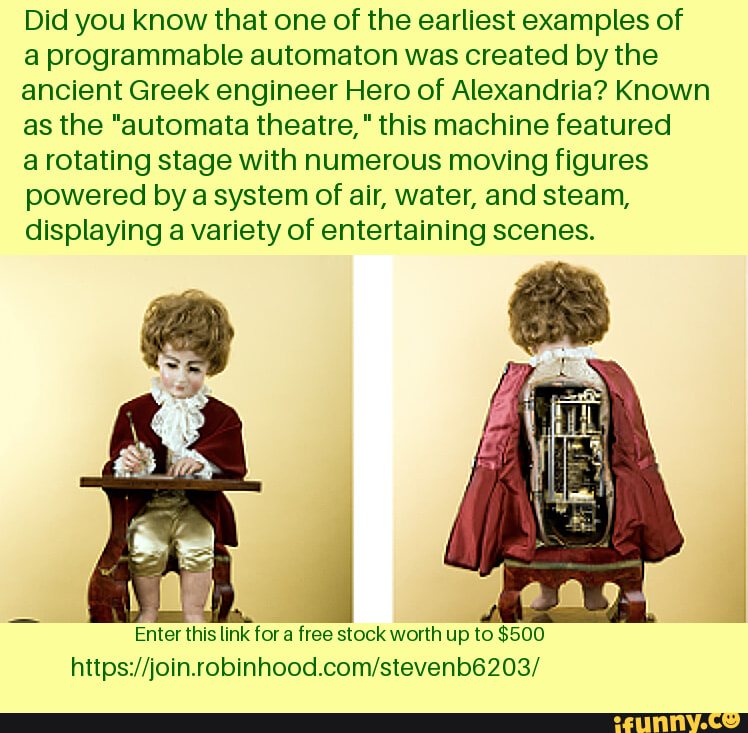 Did you know that one of the earliest examples of a programmable ...