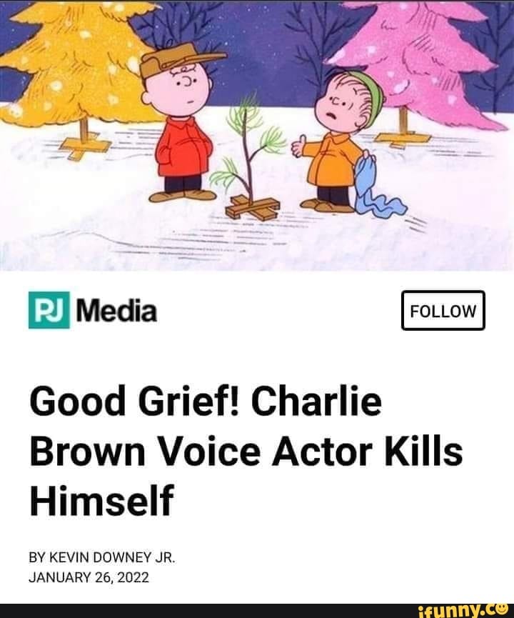 Media Good Grief! Charlie Brown Voice Actor Kills Himself BY KEVIN