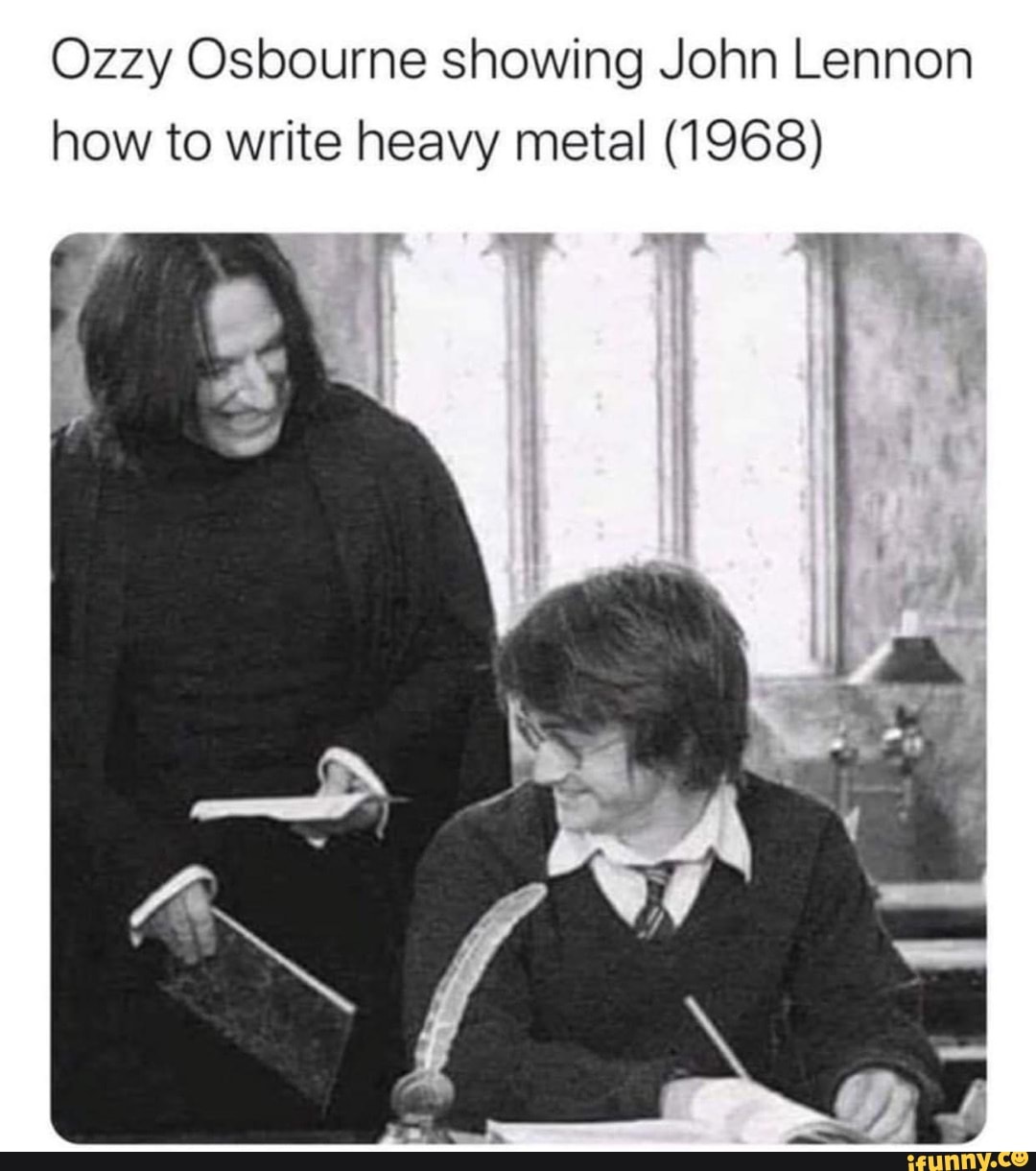 ozzy osbourne teaching john lennon