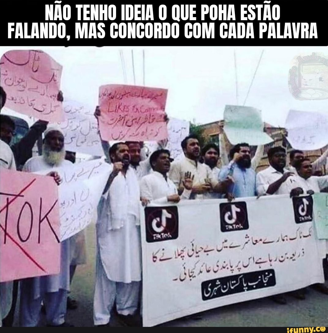 NÃO TENHO IDEIA O QUE POHA ESTÃO
FALANDO, MAS CONCORDO COM CADA PALAVRA
