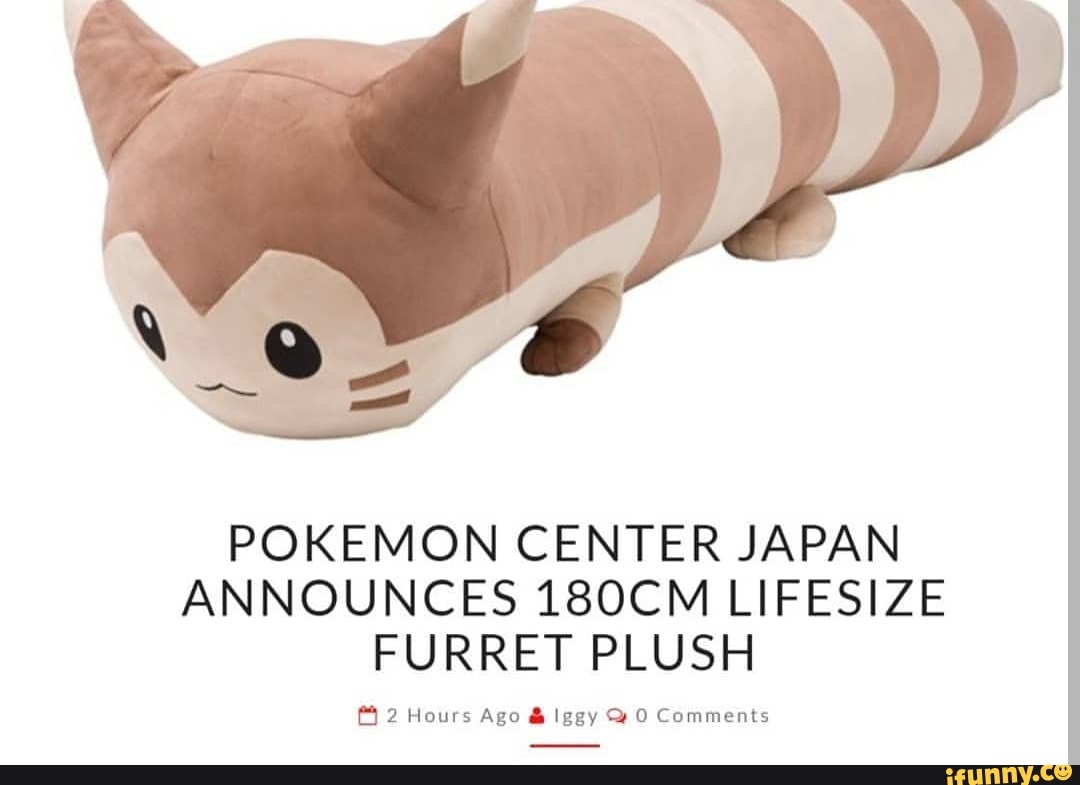 pokemon life size furret plush