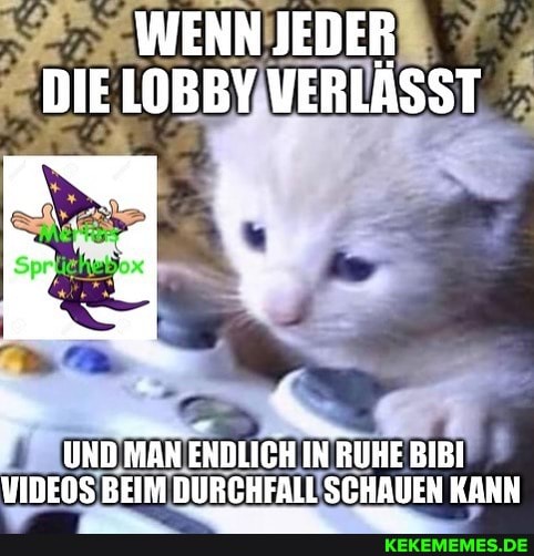 WENN JEDER DIE LOBBY VERLASST
UND MAN ENDLICH IN RUHE BIBI IN VIDEOS BEIM DURCHFALL SCHAUEN KANN