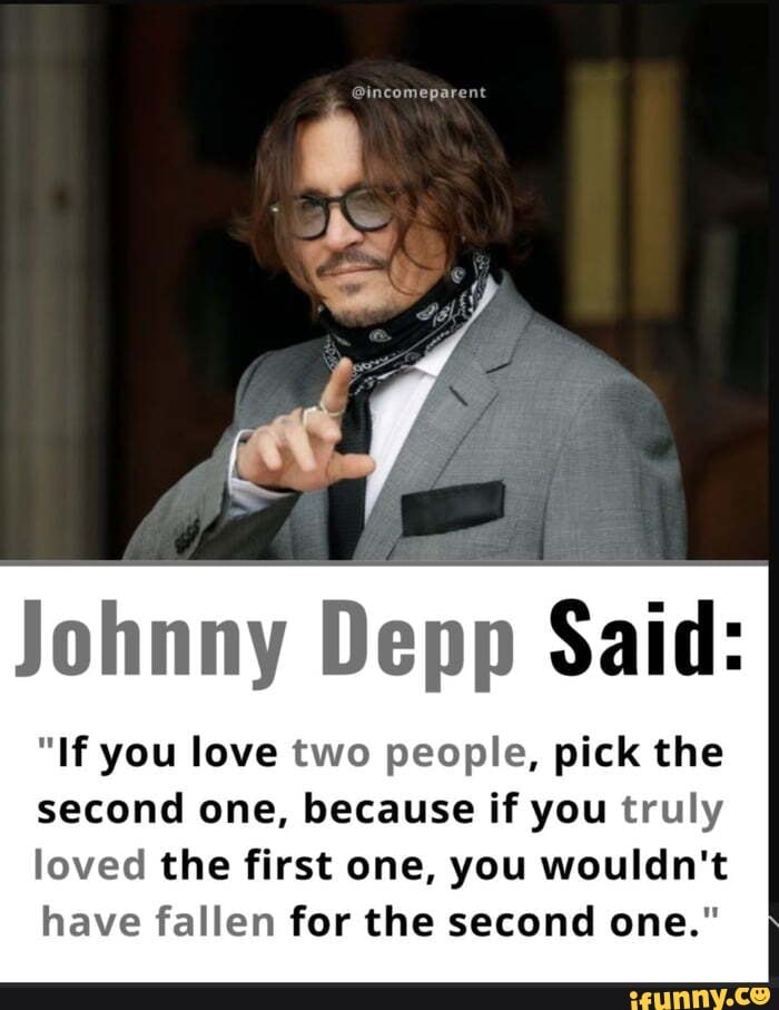 Johnny Depp Said: 