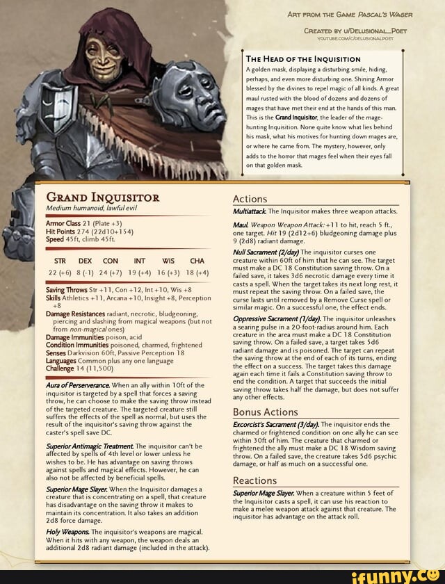 Inquisitor memes. Best Collection of funny Inquisitor pictures on iFunny